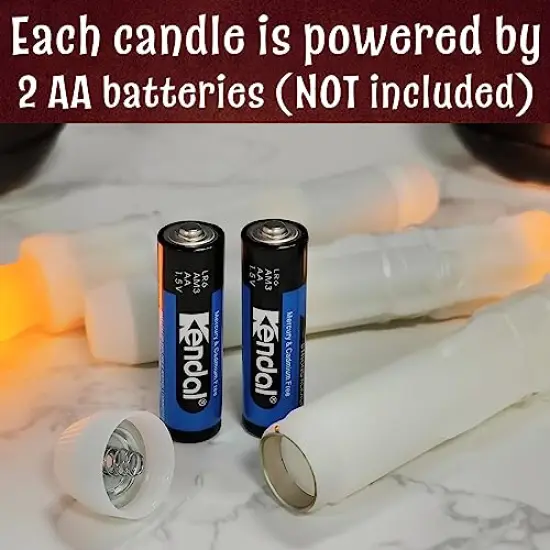 Halloween Decorations - Floating LED Candles with Wand Remote Control - Witch Wizard Gifts Christmas Decor for Indoor Home Room Classroom Bedroom Party (with Wand Remote) {3}