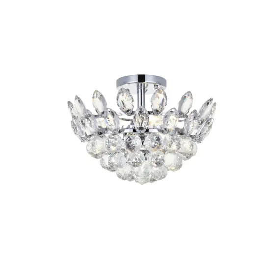Emilia 14 inch flush mount in chrome {1}