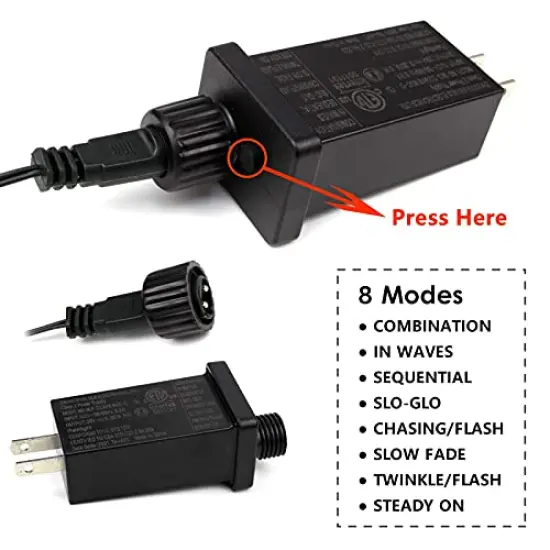 Extra-Long 95FT 240 LED Green Wire Christmas String Lights Outdoor/Indoor, Christmas Tree Lights with 8 Modes, Plug in String Lights for Party Christmas Decorations (Warm White) {6}