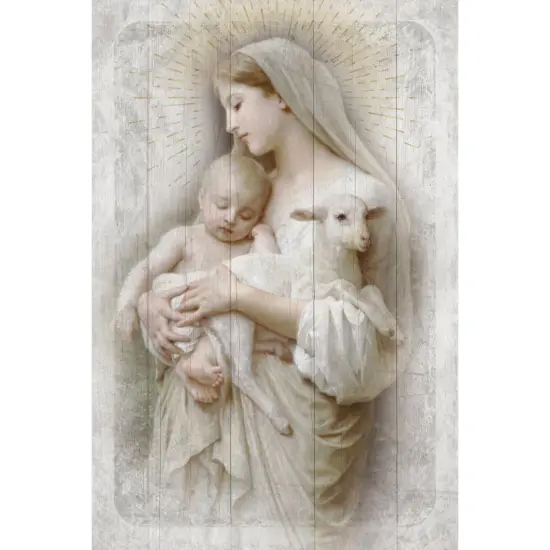 Dexsa L'innocence Symbols of Faith Inspirational Wood Plaque 6 inches x 9 inches {1}