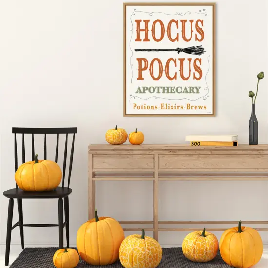 Hocus Pocus Halloween Color by Anne Tavoletti Canvas Art Framed {6}