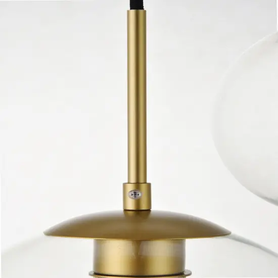 Baxter 5 Lights Brass Pendant With Clear Glass {6}