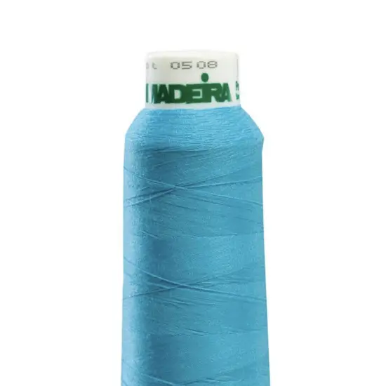 Aerolock Polyester Serger Thread --- 2,000 Yds --- Bright Turquoise Color -- Ref. # 9892 by Madeira&reg; {2}