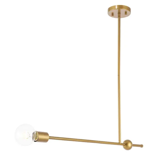 Brees 1 light Brass pendant {6}