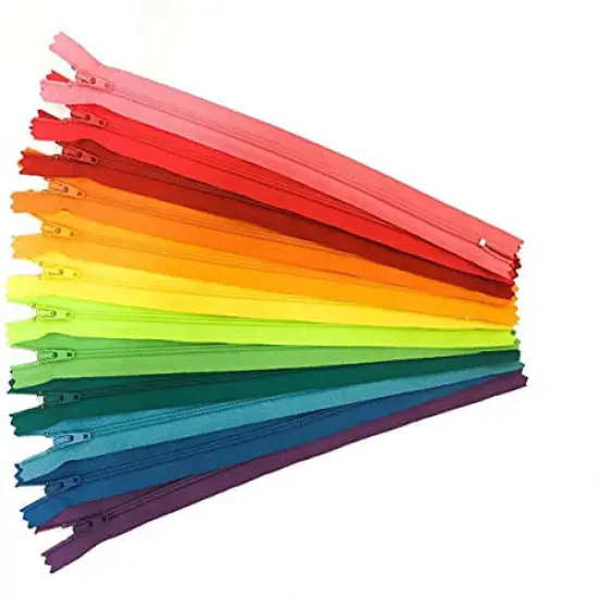 #3 Skirt & Dress YKK Zipper Assortment - Mix of Hot Seasonal Colors for Clothes, Crafts & Sewing Projects - Made in The United States (25 Zippers Per Pack) (14" Inches) {1}