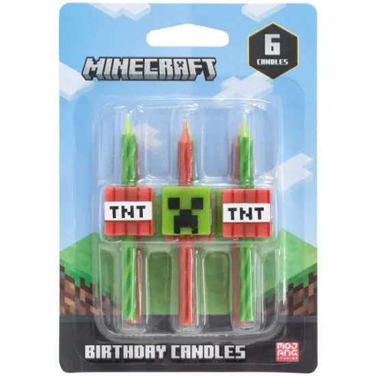 MINECRAFT Icon Character Candles, 6pc {1}
