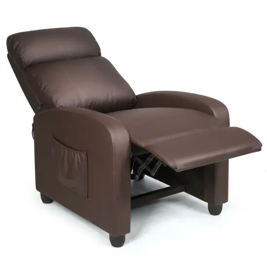 Recliner Sofa Wingback Chair with Massage Function {3}