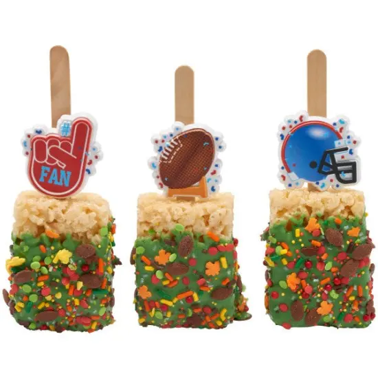 Football Assortment Cupcake Rings, 12ct {4}