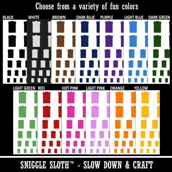 Garbage Trash Can Solid Temporary Tattoo Water Resistant Fake Body Art Set Collection Purple {2}