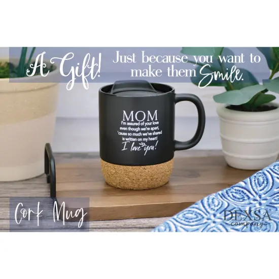 Dexsa Mom I'm Assured Designer Cork Bottom Mug with Lid - 14 oz {3}