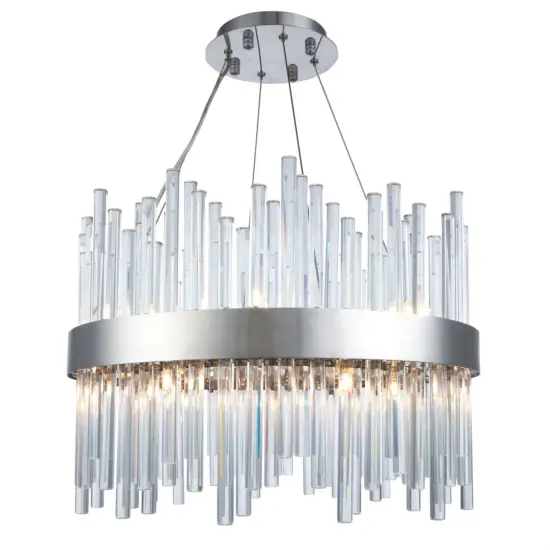 Dallas 14 light Chrome Chandelier Clear Royal Cut Crystal {1}