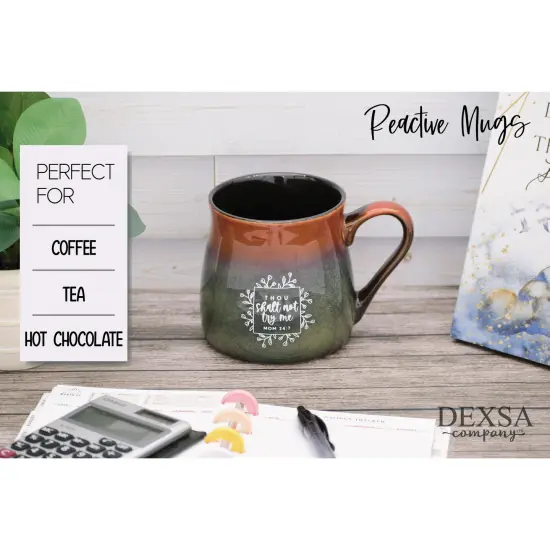 Dexsa Thou Shall Not Designer Ceramic Mug - 16 oz {2}