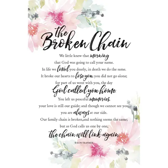 Dexsa Broken Chain Woodland Grace Series 6" x 9" Wood Plaque with Easel {1}