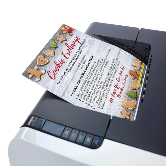 Great Papers! Holiday Cookies Holiday Letterhead, Invitations and Announcements, Printer Friendly, 8.5" x 11", 50 Pack {5}