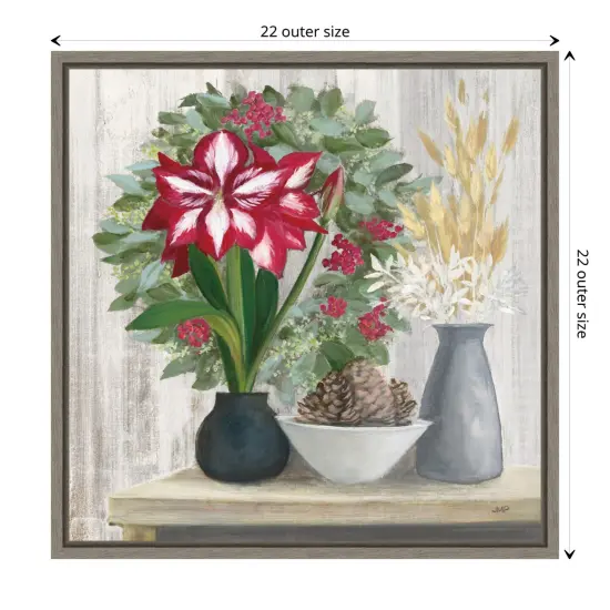 Natural Holiday Light by Julia Purinton Canvas Art Framed {3}