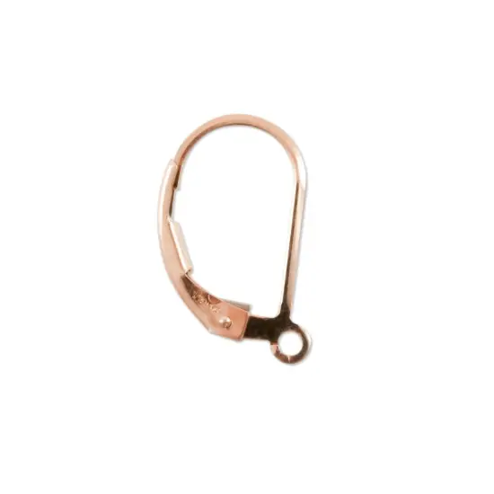 Lever Back Earring Rose Gold Filled DIY Leverback Earwires (1 Pair of Earrings) {2}