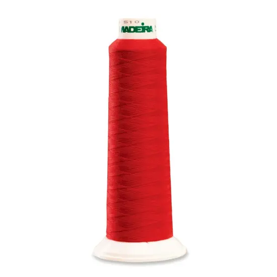 Aerolock Polyester Serger Thread --- 2,000 Yds --- Red Color -- Ref. # 8380 by Madeira&reg; {1}