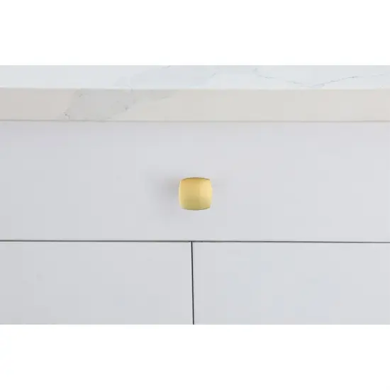 Irvin 1.3" Brushed Gold Square Knob Multipack (Set of 10) {2}