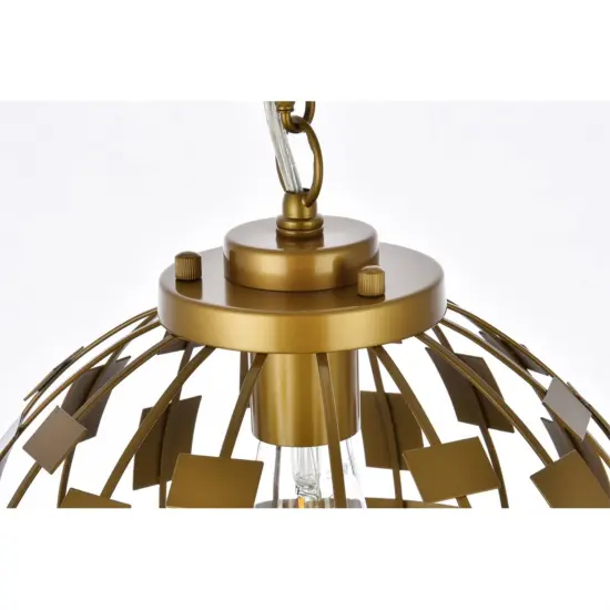 Levante 1 light pendant in brass {5}