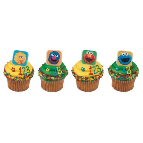 Sesame Street Bright & Fun Cupcake Rings, 12ct {1}