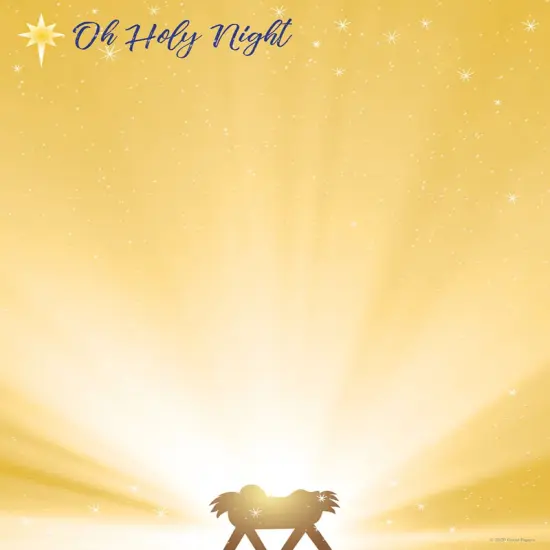 Great Papers! Oh Holy Night Holiday Letterhead, Invitations and Announcements, Printer Friendly, 8.5"x11", 80 Pack {1}