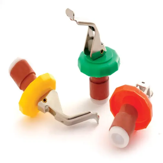 Norpro 3pc Bottle Stoppers Set - Cork Seals Glass Soda Pop & Wine Bottles Airtight {2}