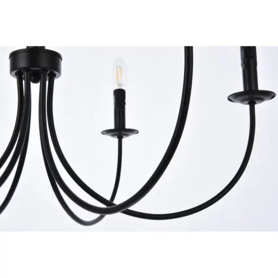 Brielle 6 lights pendant in black {4}