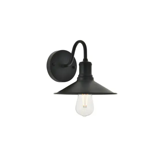Etude 1 light black Wall Sconce {1}