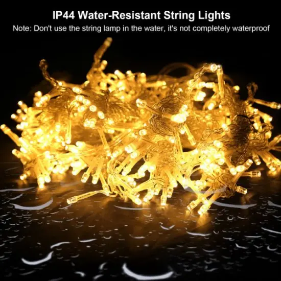 3M 300 LEDs String Curtain Light IP44 String Fairy Lights Party Xmas Decor Lamps {1}