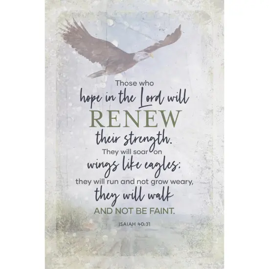 Dexsa Those Who Hope In The Lord Wood Plaque 6x9 {1}