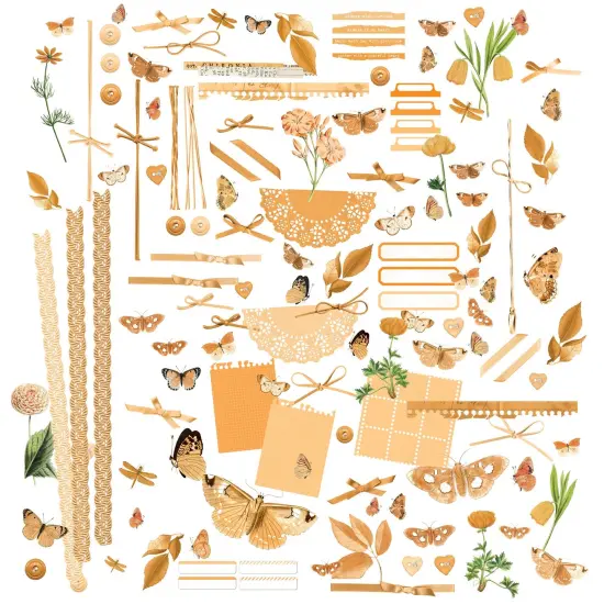 Color Swatch: Peach Laser Cut Outs-Elements {2}