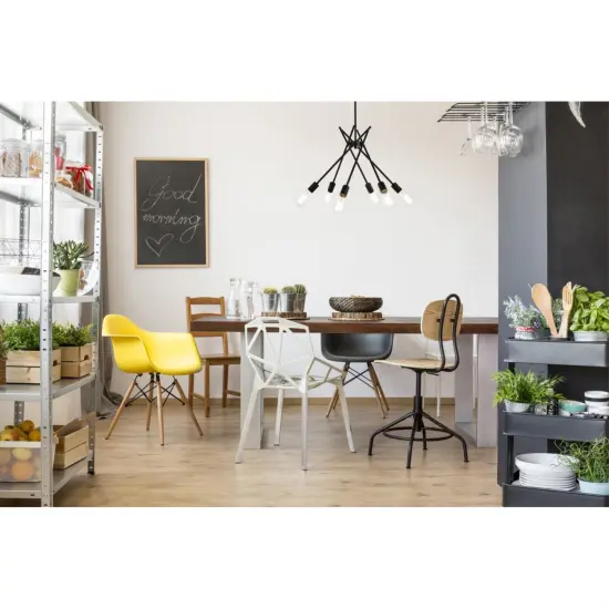 Lucca 23 inch pendant in black {2}