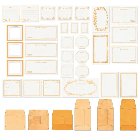 Color Swatch: Peach Envelope Bits-37/Pkg {2}