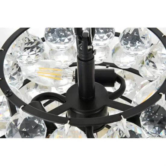 Savannah 12 inch pendant in black {6}