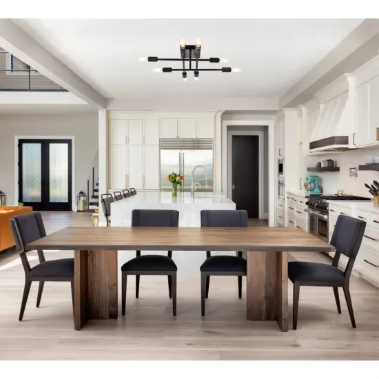 Script 8 lights black flush mount {2}