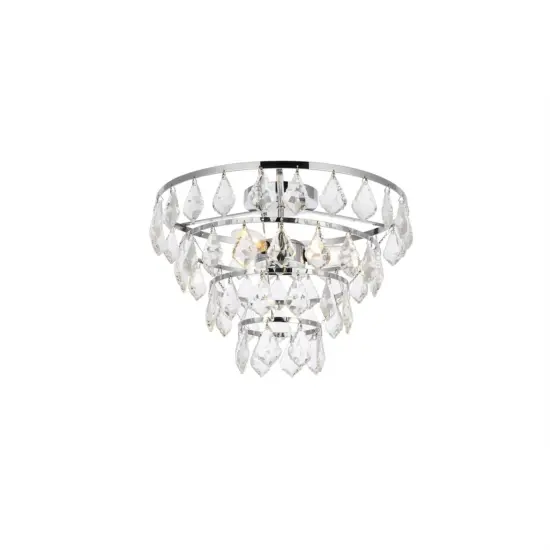 Ella 14 inch flush mount in chrome {3}