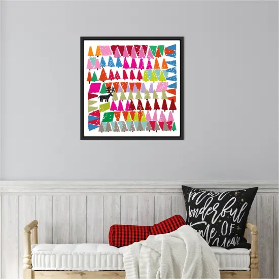 Winter Trees by Jenny Frean Canvas Art Framed {6}