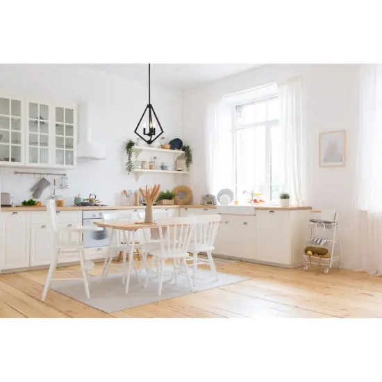 Irina 3 lights pendant in black {2}