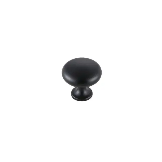 Cadon 1.2" Diameter Matte Black Mushroom Knob Multipack (Set of 10) {4}