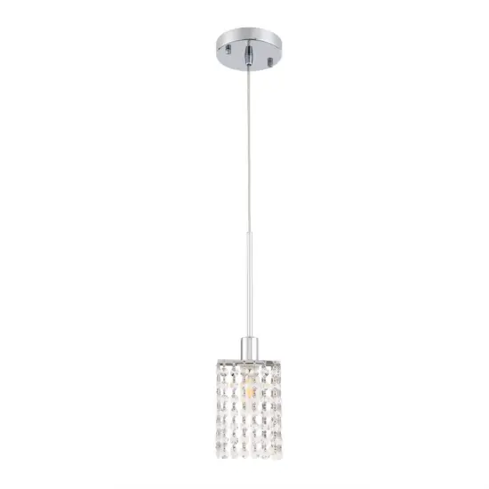 Taylor 1 light Chrome Pendant {3}