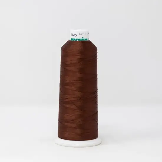 Classic Rayon Machine Embroidery Thread -- 5,500 yards cone -- Coffee Bean Brown Color, Ref. #1145 by Madeira&reg; {1}