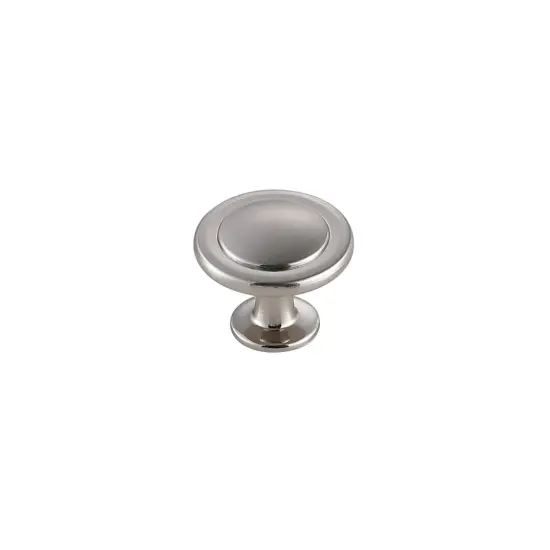 Logyn 1.3" Diameter Brushed Nickel Mushroom Knob Multipack (Set of 10) {4}