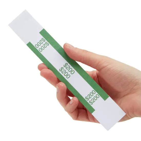 300 Pack Self-Adhesive Money Bands for Cash {1}