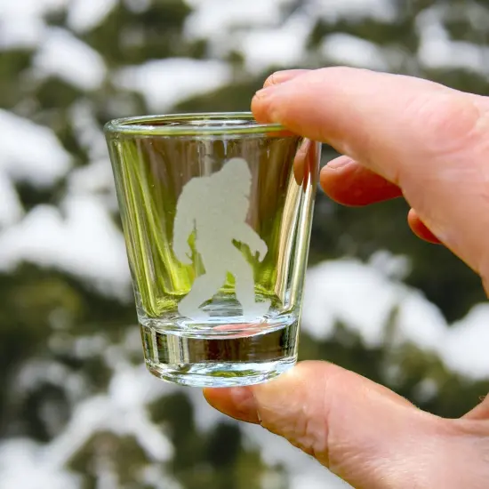 2oz Sasquatch Shotglass LASER {2}