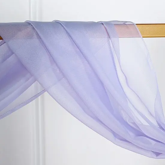 18 feet Sheer Organza CURTAIN Panel BACKDROP Drape Lavender {1}