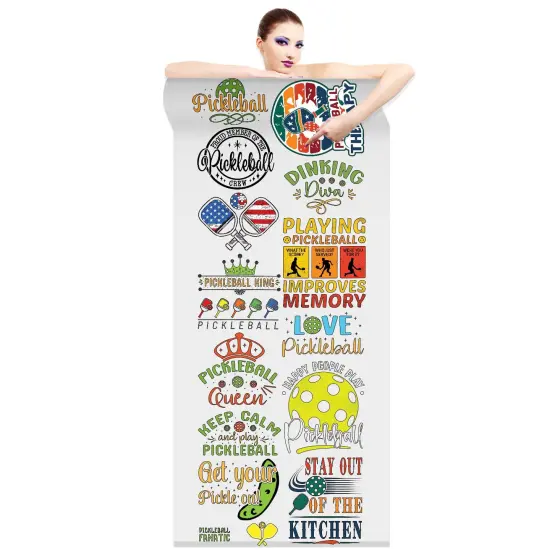 Pickleball Direct-to-Film Transfer Gang Sheets - 22x60 {2}