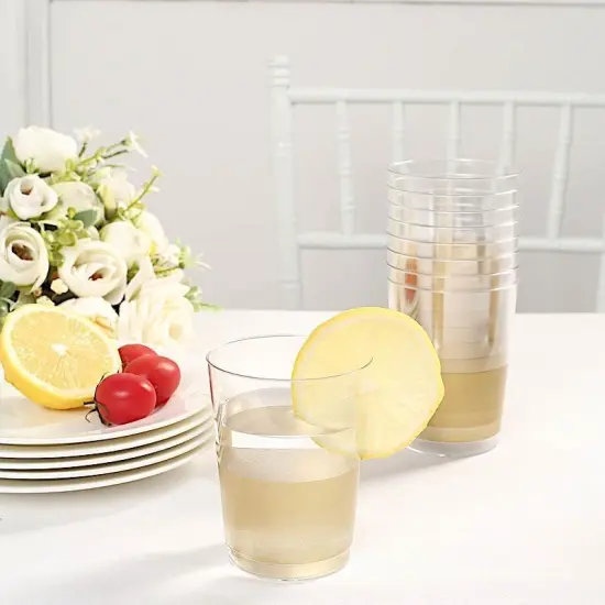 10-Ounces CLEAR CUPS Party Wedding Disposable Tableware {4}
