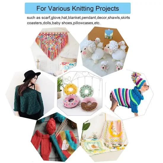 5 Size Aluminum Crochet Hook Set 6.5m(K)/7mm/8mm(L)/9mm(M)/10mm(N) Knitting Needles Craft Weave Yarn Set Polymer Clay Crochet Needles for Crocheting - Premium Knitting Crochet Supplies {4}