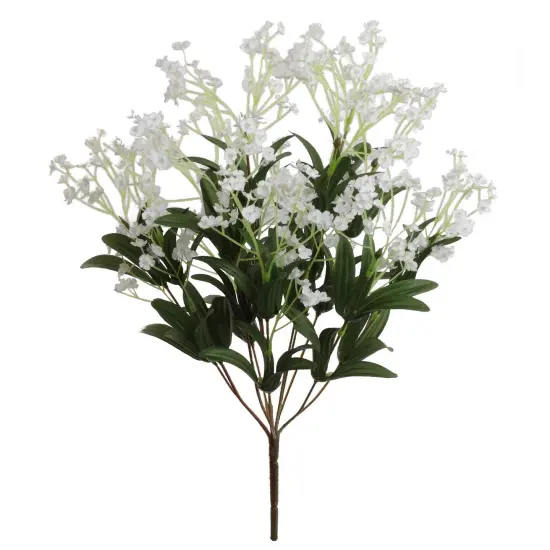 19-Inch White Gypsophila Bushes - 3-Pack with 12 Silk Sprays & Lush Foliage, Ideal for Centerpieces & Bouquets - All-Season Floral Decor, Floral Home by Artificial Flowers {1}