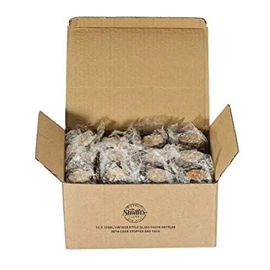 12 Pieces 100ml Small Glass Jars with lids | Small Glass Bottles Great for Food Storage, Yogurt jars, Bud Vases, Candies, Arts and Crafts, Home made Gin, Giveaways & More {6}